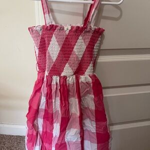 Pink and White Checkered Sundress
